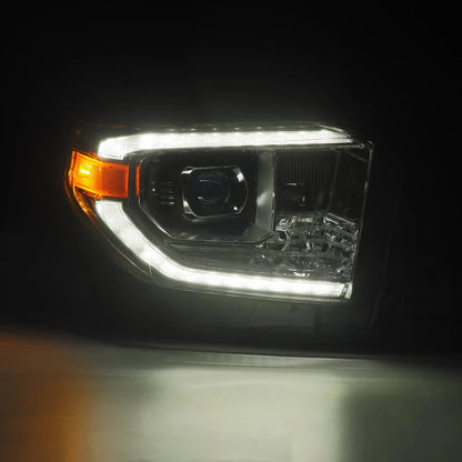 AlphaRex (PRO-Series) 2014-2021 Toyota Tundra G2 Halogen Projector Headlights - Black