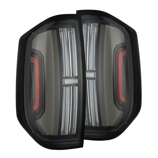 AlphaRex (NOVA-Series) 2014-2021 Toyota Tundra Prismatic LED Tail Lights - Black