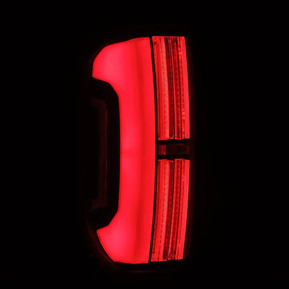AlphaRex (NOVA-Series) 2014-2021 Toyota Tundra Prismatic LED Tail Lights - Black-Red