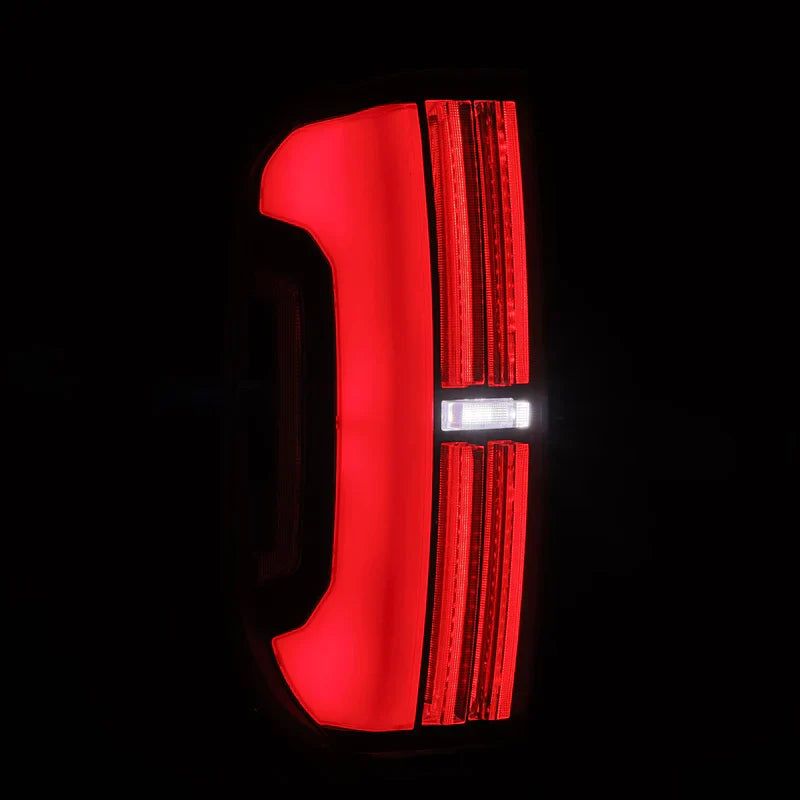 AlphaRex (NOVA-Series) 2014-2021 Toyota Tundra Prismatic LED Tail Lights - Black-Red