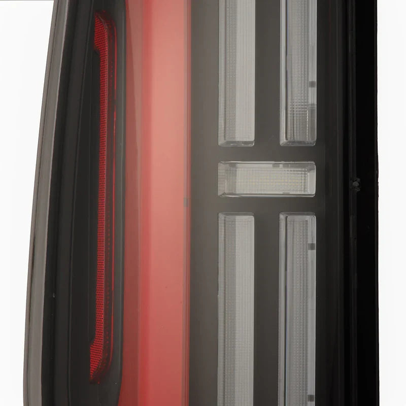 AlphaRex (NOVA-Series) 2014-2021 Toyota Tundra Prismatic LED Tail Lights - Black-Red