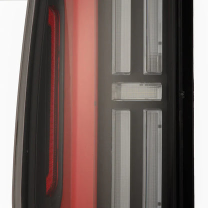 AlphaRex (NOVA-Series) 2014-2021 Toyota Tundra Prismatic LED Tail Lights - Black-Red