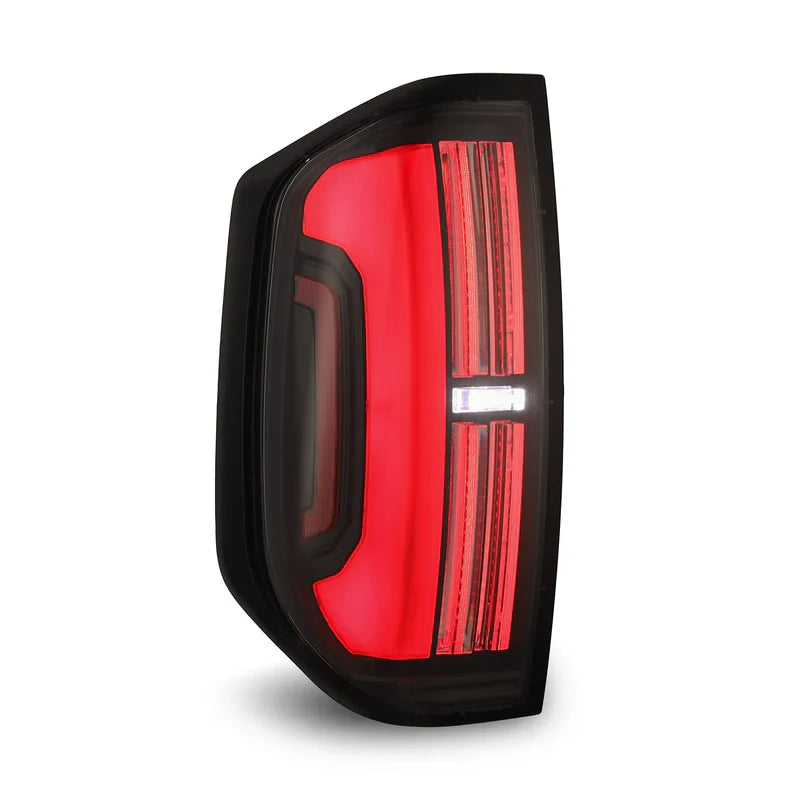AlphaRex (NOVA-Series) 2014-2021 Toyota Tundra Prismatic LED Tail Lights - Black-Red