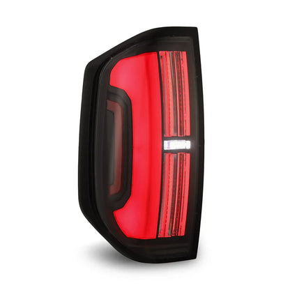 AlphaRex (NOVA-Series) 2014-2021 Toyota Tundra Prismatic LED Tail Lights - Black-Red