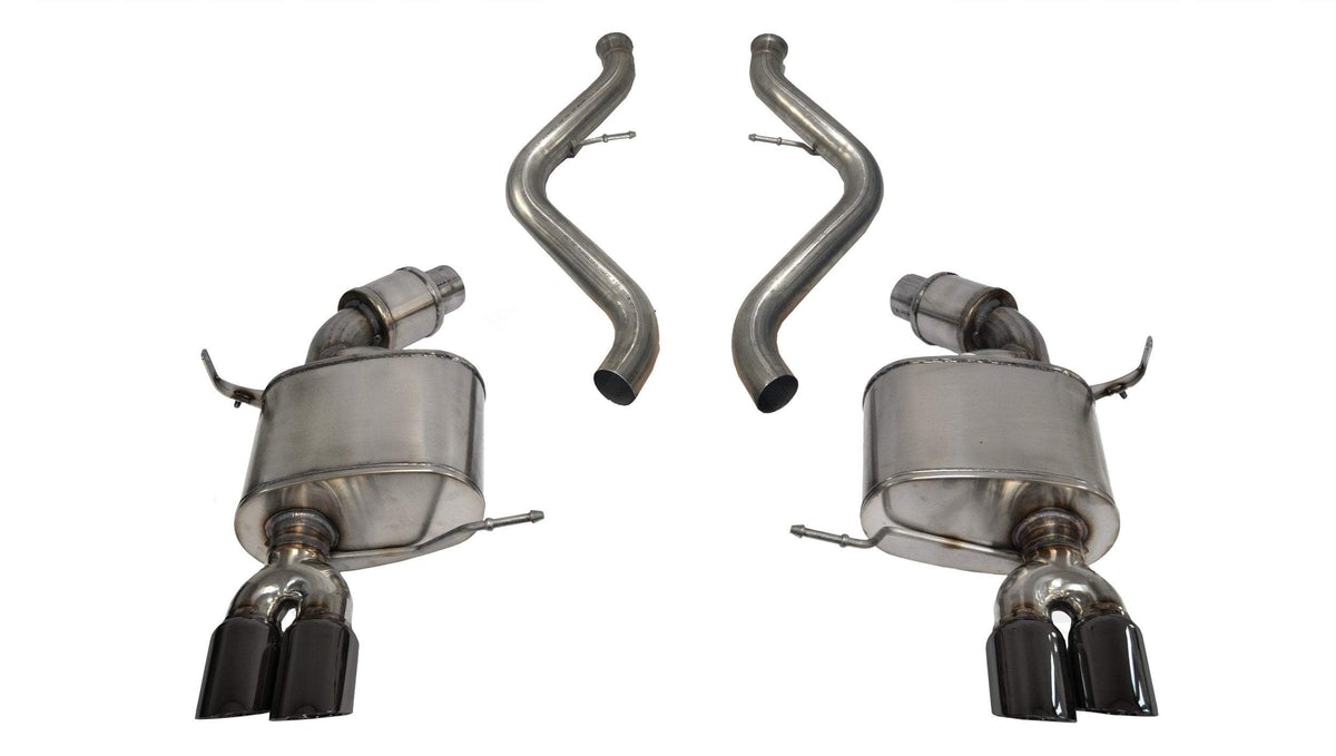 Corsa 08-12 BMW M3 Convertible E93 Black Sport Cat-Back Exhaust