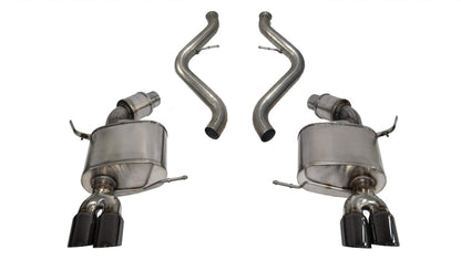 Corsa 08-12 BMW M3 Convertible E93 Black Sport Cat-Back Exhaust