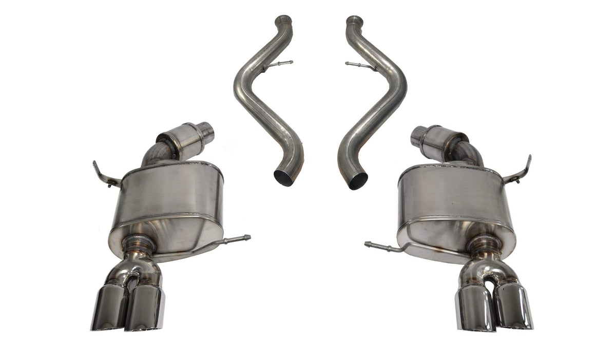 Corsa 08-12 BMW M3 E90 Polished Sport Cat-Back Exhaust