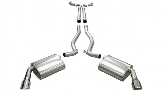 Corsa 10-14 Chevrolet Camaro Convertible SS 6.2L V8 Manual Polished Sport Cat-Back + XO Exhaust