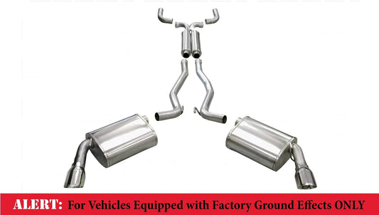 Corsa 10-13 Chevrolet Camaro Coupe SS 6.2L V8 Auto Polished Sport Cat-Back + XO Exhaust