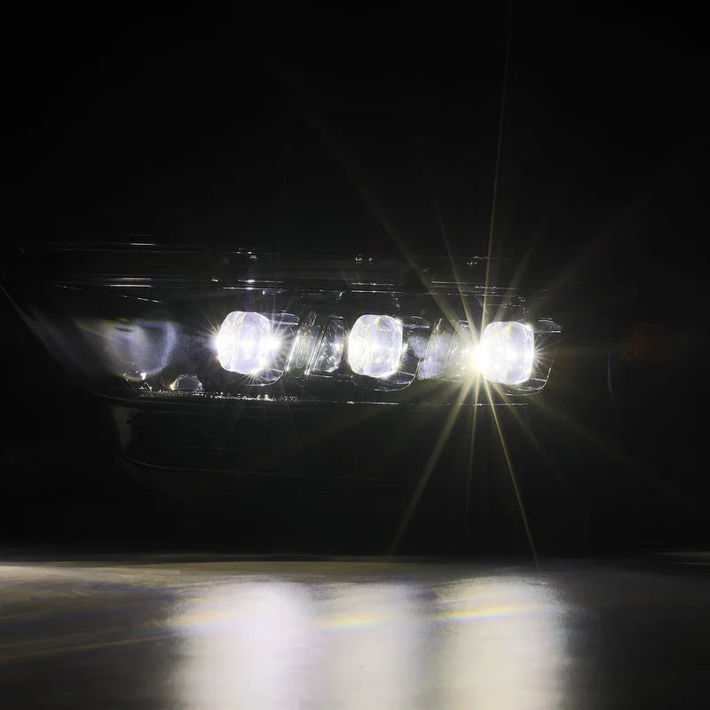 AlphaRex (NOVA-Series) 2015-2017 Ford Mustang/2018-2020 Ford Mustang Shelby MK II LED Projector Headlights - Alpha-Black