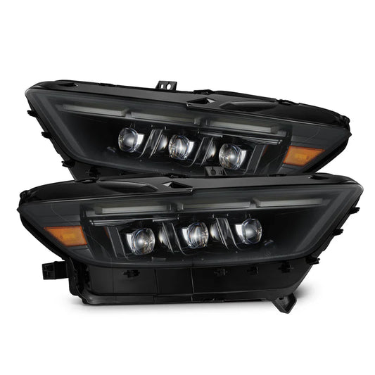 AlphaRex (NOVA-Series) 2015-2017 Ford Mustang/2018-2020 Ford Mustang Shelby MK II LED Projector Headlights - Alpha-Black