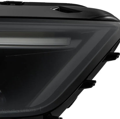 AlphaRex (NOVA-Series) 2015-2017 Ford Mustang/2018-2020 Ford Mustang Shelby MK II LED Projector Headlights - Alpha-Black