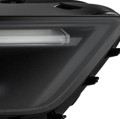 AlphaRex (NOVA-Series) 2015-2017 Ford Mustang/2018-2020 Ford Mustang Shelby MK II LED Projector Headlights - Black
