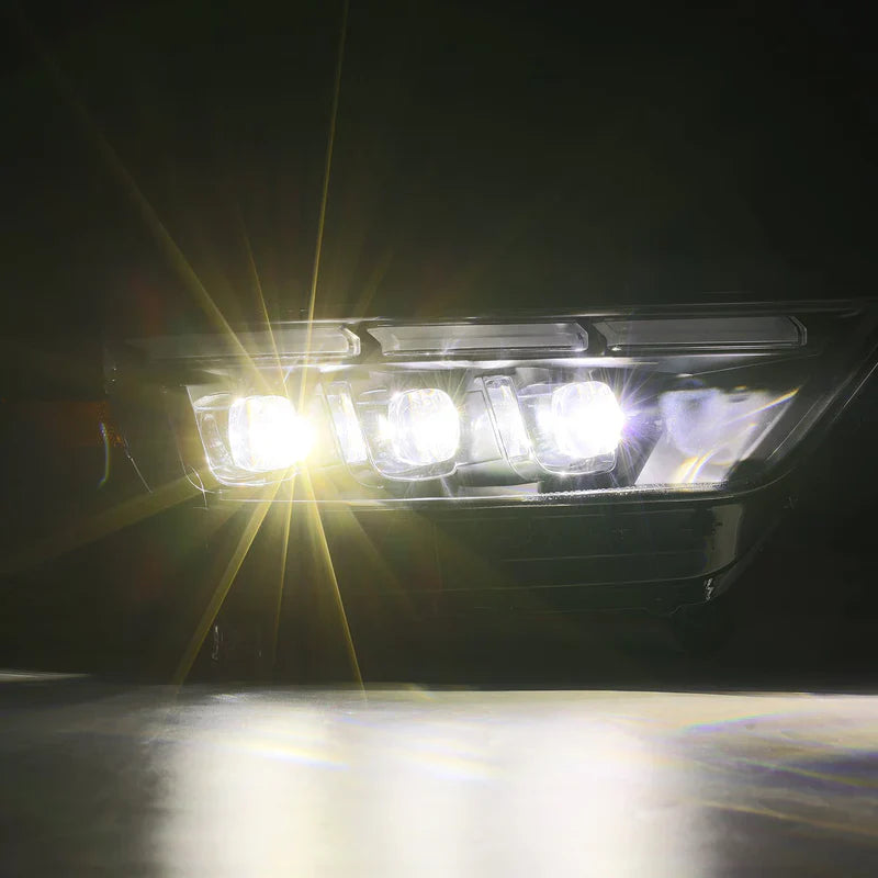 AlphaRex (NOVA-Series) 2015-2017 Ford Mustang/2018-2020 Ford Mustang Shelby MK II LED Projector Headlights - Black