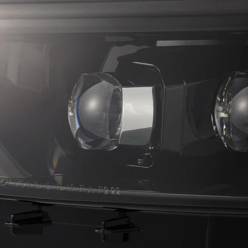 AlphaRex (NOVA-Series) 2015-2017 Ford Mustang/2018-2020 Ford Mustang Shelby LED Projector Headlights - Alpha-Black
