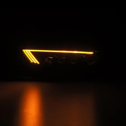 AlphaRex (NOVA-Series) 2015-2017 Ford Mustang/2018-2020 Ford Mustang Shelby LED Projector Headlights - Alpha-Black