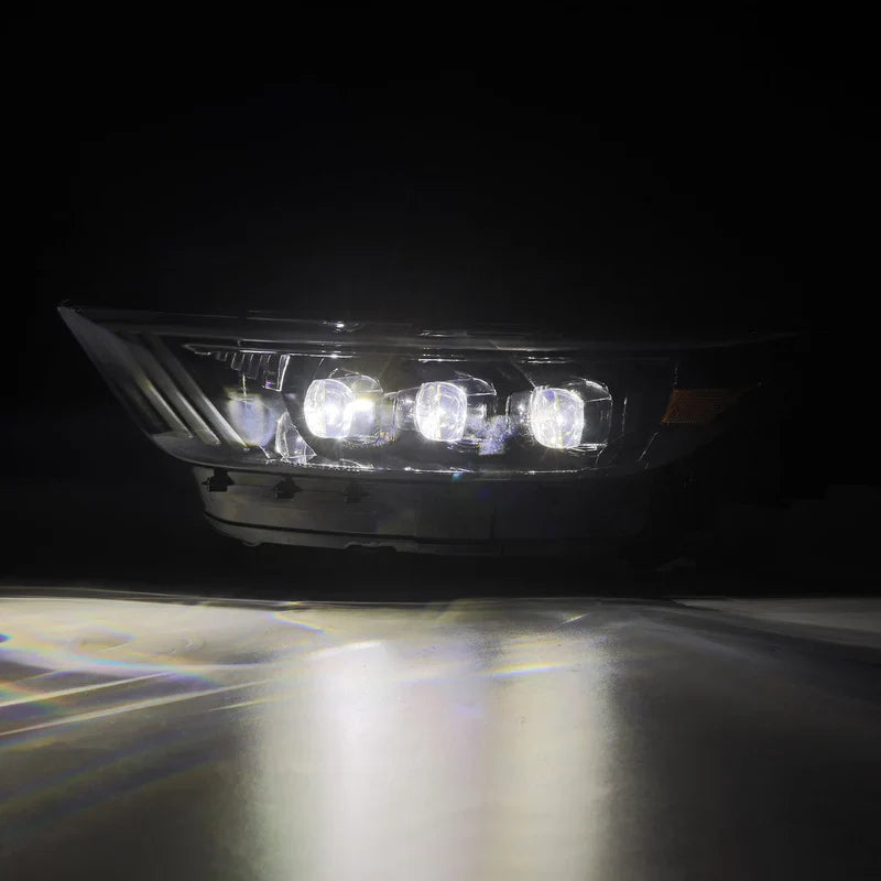 AlphaRex (NOVA-Series) 2015-2017 Ford Mustang/2018-2020 Ford Mustang Shelby LED Projector Headlights - Alpha-Black