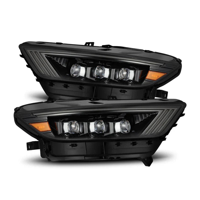 AlphaRex (NOVA-Series) 2015-2017 Ford Mustang/2018-2020 Ford Mustang Shelby LED Projector Headlights - Alpha-Black