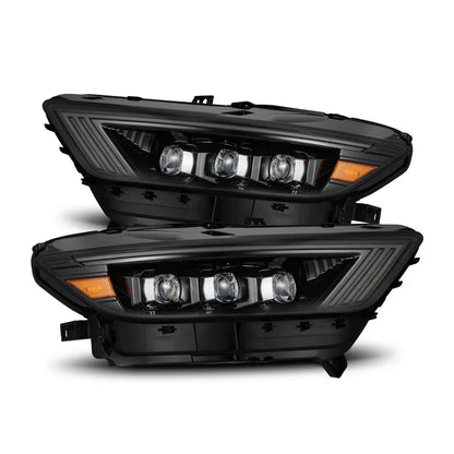 AlphaRex (NOVA-Series) 2015-2017 Ford Mustang/2018-2020 Ford Mustang Shelby LED Projector Headlights - Alpha-Black