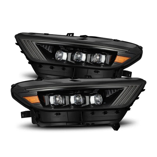 AlphaRex (NOVA-Series) 2015-2017 Ford Mustang/2018-2020 Ford Mustang Shelby LED Projector Headlights - Alpha-Black