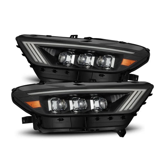 AlphaRex (NOVA-Series) 2015-2017 Ford Mustang/2018-2020 Ford Mustang Shelby LED Projector Headlights - Black