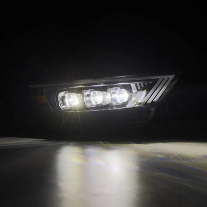 AlphaRex (NOVA-Series) 2015-2017 Ford Mustang/2018-2020 Ford Mustang Shelby LED Projector Headlights - Black