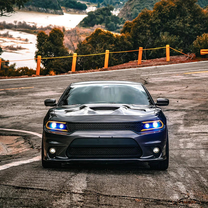 AlphaRex (LUXX-Series) 2015-2023 Dodge Charger LED Projector Headlights - Alpha-Black
