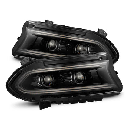 AlphaRex (LUXX-Series) 2015-2023 Dodge Charger LED Projector Headlights - Alpha-Black