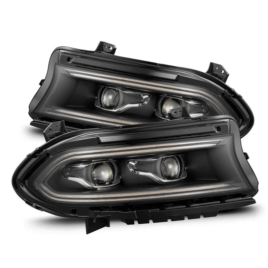 AlphaRex (LUXX-Series) 2015-2023 Dodge Charger LED Projector Headlights - Black