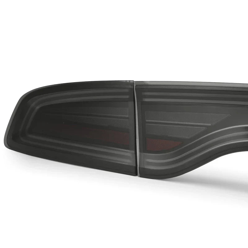 AlphaRex (NOVA-Series) 2015-2023 Dodge Charger MKII Prismatic LED Tail Lights - Alpha-Black