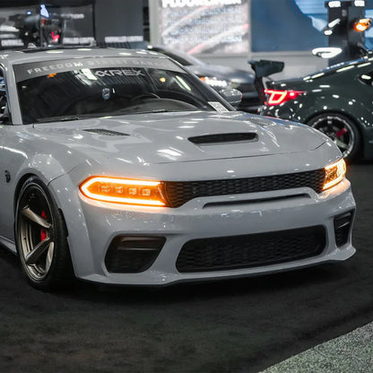 AlphaRex (NOVA-Series) 2015-2023 Dodge Charger LED Projector Headlights - Alpha-Black