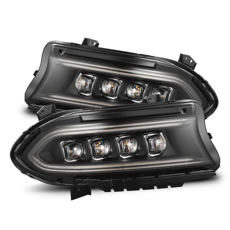 AlphaRex (NOVA-Series) 2015-2023 Dodge Charger LED Projector Headlights - Black