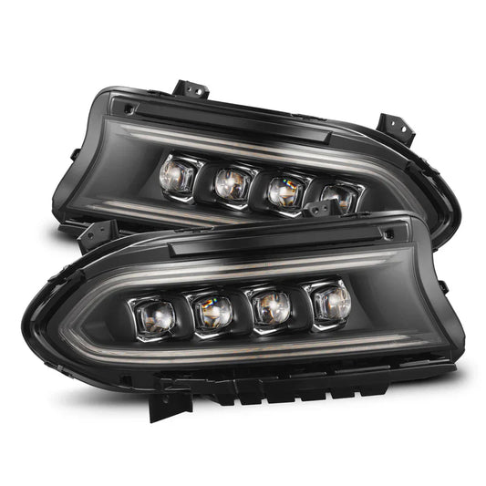 AlphaRex (NOVA-Series) 2015-2023 Dodge Charger LED Projector Headlights - Black