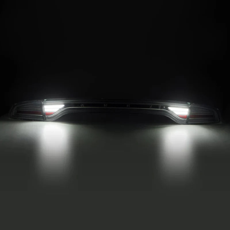 AlphaRex (NOVA-Series) 2015-2023 Dodge Charger Prismatic LED Tail Lights - Alpha-Black