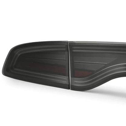 AlphaRex (NOVA-Series) 2015-2023 Dodge Charger Prismatic LED Tail Lights - Alpha-Black