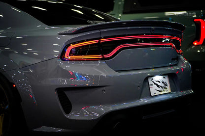 AlphaRex (NOVA-Series) 2015-2023 Dodge Charger Prismatic LED Tail Lights - Black