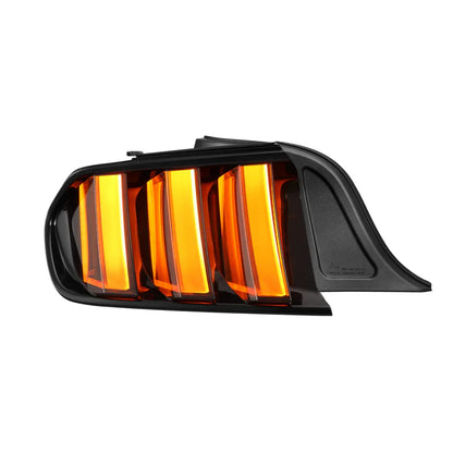 AlphaRex (NOVA-Series) 2015-2023 Ford Mustang Prismatic LED Tail LIghts - Alpha-Black