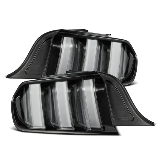 AlphaRex (NOVA-Series) 2015-2023 Ford Mustang Prismatic LED Tail LIghts - Black Clear