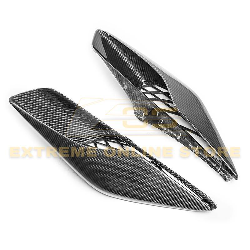 Corvette C7 DRY CARBON FIBER Rear Quarter Intake Vents