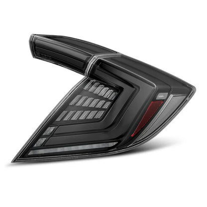 AlphaRex (NOVA-Series) 2016-2021 Honda Civic Hatchback Prismatic LED Tail Lights - Alpha-Black