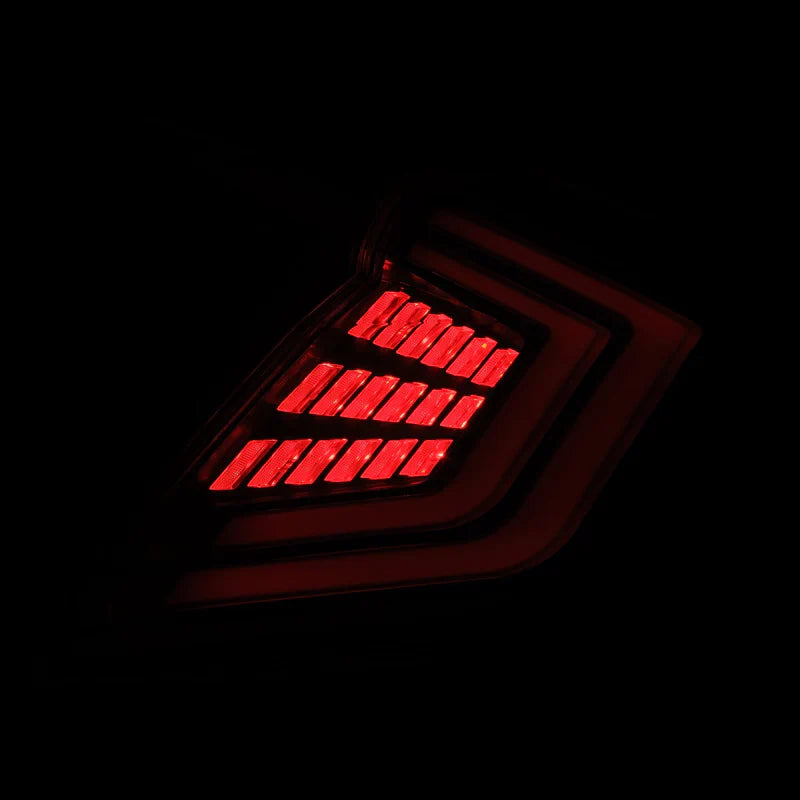 AlphaRex (NOVA-Series) 2016-2021 Honda Civic Hatchback Prismatic LED Tail Lights - Black
