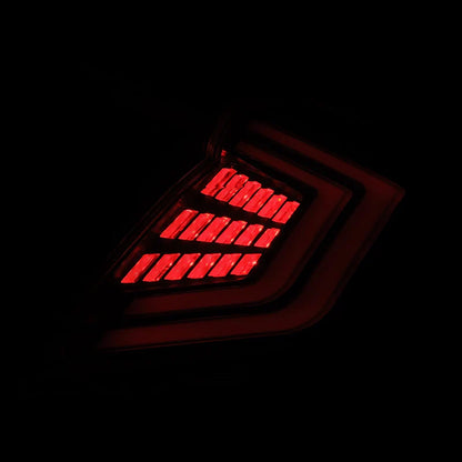 AlphaRex (NOVA-Series) 2016-2021 Honda Civic Hatchback Prismatic LED Tail Lights - Black