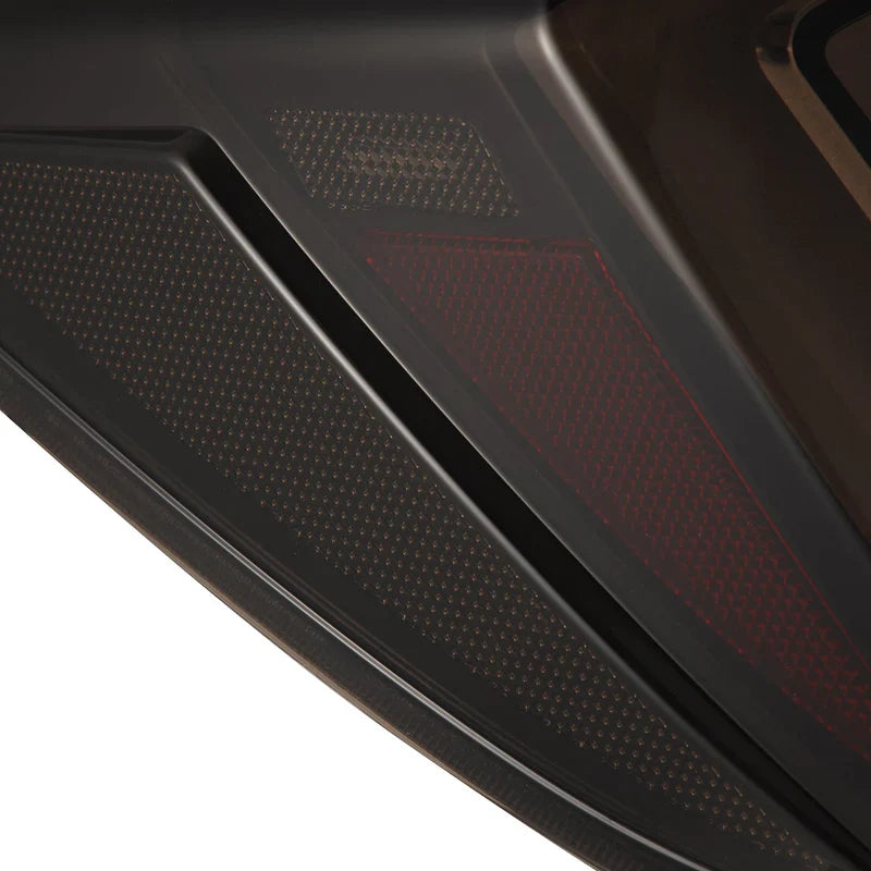 AlphaRex (NOVA-Series) 2016-2021 Honda Civic Hatchback Prismatic LED Tail Lights - Black Smoke