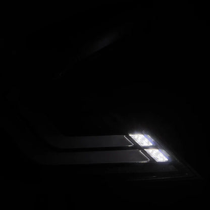 AlphaRex (NOVA-Series) 2016-2021 Honda Civic Hatchback Prismatic LED Tail Lights - Black Smoke