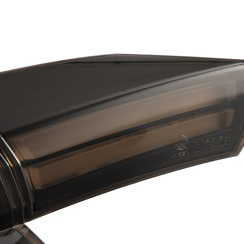 AlphaRex (NOVA-Series) 2016-2021 Honda Civic Hatchback Prismatic LED Tail Lights - Black Smoke