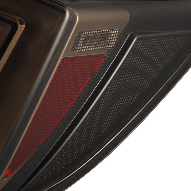 AlphaRex (NOVA-Series) 2016-2021 Honda Civic Hatchback Prismatic LED Tail Lights - Clear Smoke