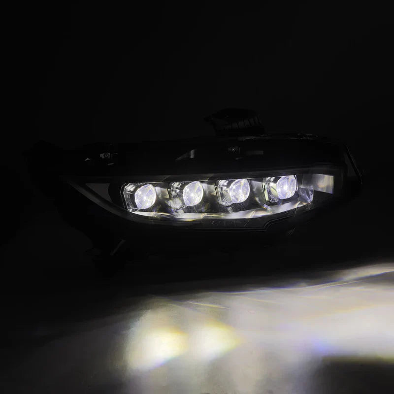 AlphaRex (NOVA-Series) 2016-2021 Honda Civic LED Projector Headlights - Alpha-Black