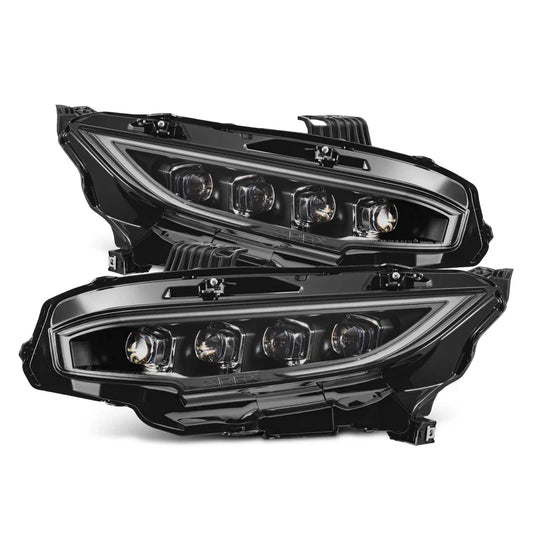 AlphaRex (NOVA-Series) 2016-2021 Honda Civic LED Projector Headlights - Black