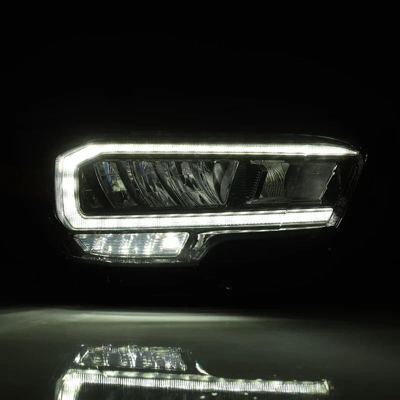 AlphaRex (LUXX-Series) 2016-2023 Toyota Tacoma LED Crystal Headlights - Alpha-Black