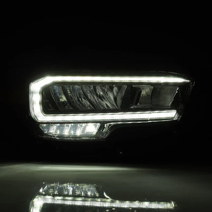 AlphaRex (LUXX-Series) 2016-2023 Toyota Tacoma LED Crystal Headlights - Alpha-Black